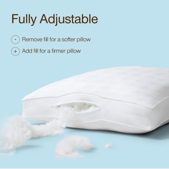 Coop Home Goods Essence Cooling Down Alternative Pillows Set of 2, Queen Size - Picture 2 of 15